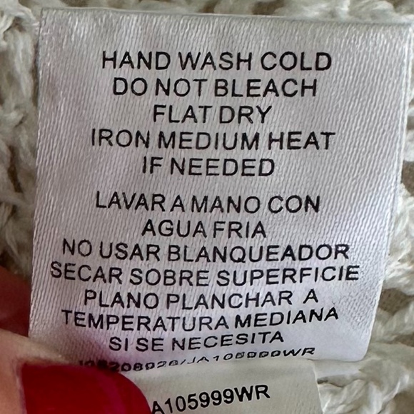 Joseph A. Crochet Open Vest/Duster White Size Medium NWT - Picture 9 of 11